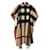 magnifique cape poncho reversible camel manteau burberry nova check neuf avec étiquettes 100% original vendu avec housse cintre Laine Beige  ref.721433
