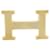 Hermès NEUF BOUCLE DE CEINTURE HERMES H STRIE 32 MM EN METAL DORE GOLDEN BUCKLE BELT Métal Doré  ref.721673
