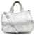 ALEXANDER WANG ROCCO DUFFLE SHOULDER BAG IN SILVER LEATHER HAND BAG Silvery  ref.721838