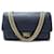 Chanel handbag 2.55 MEDIUM NAVY BLUE CHEVRON BANDOULIERE HAND BAG Leather  ref.721924