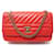 NEW CHANEL HANDBAG WITH FLAP TIMELESS BANDOULIERE LEATHER CHEVRON ROUGE BAG Red  ref.721945