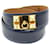 Hermès HERMES MEDOR BELT DOG COLLAR T68 IN BLUE BOX LEATHER BELT  ref.721947