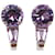 NINE MAUBOUSSIN FREE AND SENSUAL GOLD AMETHYST EARRINGS 2.7ct Silvery White gold  ref.721972