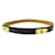 Hermès HERMES MEDOR T BELT85 IN BLACK BOX LEATHER GOLD BUCKLE BLACK LEATHER BELT  ref.721993
