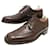 Hermès Hermes shoes 41 DERBY STRAIGHT TOE IN BROWN LEATHER SHOES  ref.721997