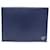 NEW CHOPARD ENVELOPE POUCH 22.5CM BLUE LEATHER LEATHER POUCH CLUTCH  ref.722000