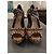 Tacchi alti Prada borchiati con cut out Marrone Nero - vista 11