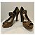Tacchi alti Prada borchiati con cut out Marrone Nero - vista 3