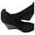 Zapatos de tacón Calvin Klein con cuña Negro Charol Gamuza  ref.722671