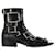 Alexander Mcqueen Boxcar Boots in Black/Silver Leather  ref.723288