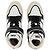 Ami Paris Baskets montantes ADC en cuir blanc et noir - vue 4