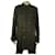 Burberry BRIT Men's Cotton Dark Black Trench Jacket Check Lining Coat size XL  ref.723693