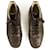 Christian Louboutin Brown Leather Mens Louis Allover Spikes High Top Sneaker 42,5  ref.723926