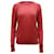 Maglione girocollo lavorato a maglia Zadig & Voltaire in lana merino rossa Rosso  ref.724216