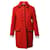 Abrigo con botones en el frente en rojo Lana Vergine de Miu Miu Roja  ref.724224