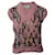 Gilet in maglia a trecce decorato Gucci in lana rosa  ref.724226
