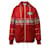 Gucci Magnetismo Streifenjacke aus rotem Polyester  ref.724266