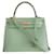 Hermès Hermes Kelly bag 25 Green Leather  ref.724567
