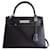 Hermès Hermes Kelly bag one point on 2 Black Leather  ref.725058