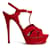 Saint Laurent RED SUEDE TRIBUTE FR39 NEW Daim Rouge  ref.725272