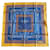 Autre Marque Silk scarf AC Canova Cuirs & Jeans blue and gold New Golden Chocolate  ref.725305