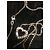 Collana Chopard Happy Hearts in oro bianco e diamanti Argento - vista 2