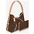 Louis Vuitton CarryAll MM Monogram Canvas con Pochette Marrone - vista 2