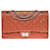 Splendida e maestosa borsa Chanel 2.55 in agnello trapuntato rosa corallo Pelle  ref.725986