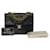 Bolsa com aba quadrada esplêndida Chanel Mini Timeless em pele de cordeiro acolchoada preta Preto Couro  ref.725992