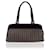 Céline Brown C Macadam Canvas Leather Satchel Bag Small Handbag Cloth  ref.726145