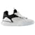 Court Sneakers - Alexander Mcqueen - Black/White - Leather Python print  ref.726187