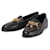 Christian Louboutin Women's Black Gourmi Embellished Leather Loafers Gold hardware  ref.726970
