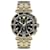 Versace Greca Chrono Bracelet Watch Golden Metallic  ref.727047
