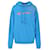 Off White Off-White Logo-Print Pullover Hoodie Blue Cotton  ref.727117