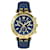 Relógio de couro Versace Bold Chrono Dourado Metálico  ref.727237