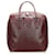 Prada Red Saffiano Travel Bag Brown Leather Pony-style calfskin  ref.727503