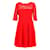 Claudie Pierlot robe Red Nylon  ref.727515