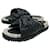 Christian Dior Black Cannage D twist Slide Sandals Leather  ref.727619