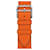 HERMÈS: Bracelet pour Cape Cod Petit modèle 31 mm, simple tour Cuir Orange  ref.727791