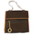 Céline CELINE Macadam Canvas Hand Bag PVC Leather Brown Auth 33149  ref.727978