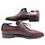 SCARPE ARCA CORTHAY 8 42 Derby 2 SCARPE CON OCCHIELLI IN PELLE BORDEAUX Bordò - vista 2