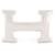 Hermès NEW HERMES H BELT BUCKLE IN SILVER POLISHED PALLADIUM STEEL NEW BUCKLE BELT Silvery  ref.728461