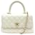 CHANEL COCO HANDLE PM BAG IN WHITE QUILTED CAVIAR LEATHER HAND BAG  ref.728517