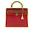 Hermès HERMES PENDANT ACCESSORY CURIOSITY BAG KELLY LACQUER H071667FD09 NECKLACE Red Gold-plated  ref.728527