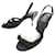 NUEVO ZAPATO CHANEL SANDALIAS CAMELIA TACON ACOLCHADO 37 Zapatos de cuero negro  ref.728570