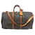 Louis Vuitton keepall 55 monogram shoulder strap Brown Leather  ref.729153