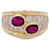 inconnue Ruby and diamond bandeau ring. Yellow gold  ref.729165