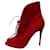 Gianvito Rossi Ankle Boots Red Leather  ref.729168