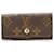Monograma Louis Vuitton Brown 4 Chaveiro Marrom Lona  ref.729237