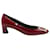 Roger Vivier Trompette Metal Buckle Pumps in Red Patent Leather  ref.729542